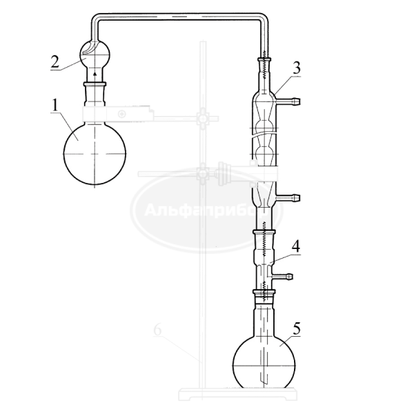 Прибор для определения фенола в воде 500мл без штатива