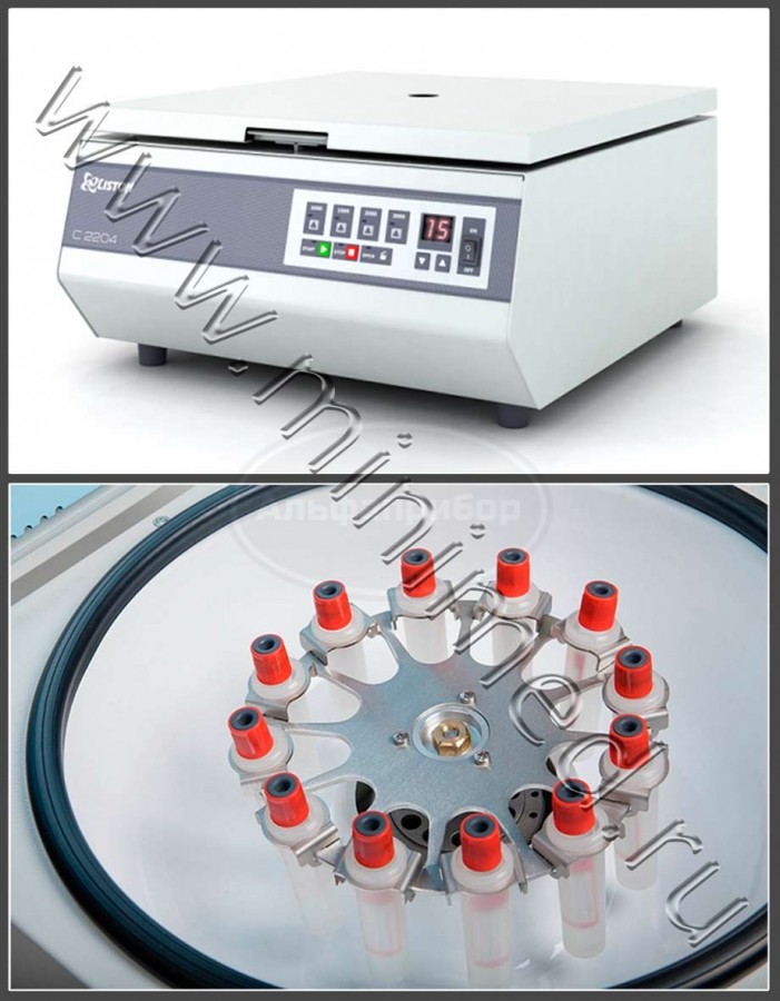 Центрифуга лабораторная медицинская Liston C2204 Classic (в комплекте с ротором CRA 1215 и адаптерами САА.15.1-24.18.120 на 15мл 18*110мм.)