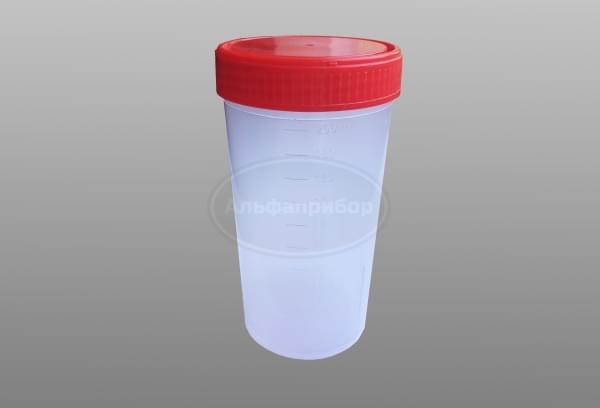 Контейнер для биоматериала 250 мл, градуированный, ПП, нестерильный (130 шт.)