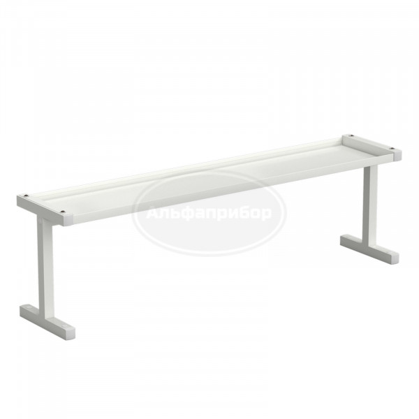 Полка верхняя для стола 1175x250x350 мм, белый металл