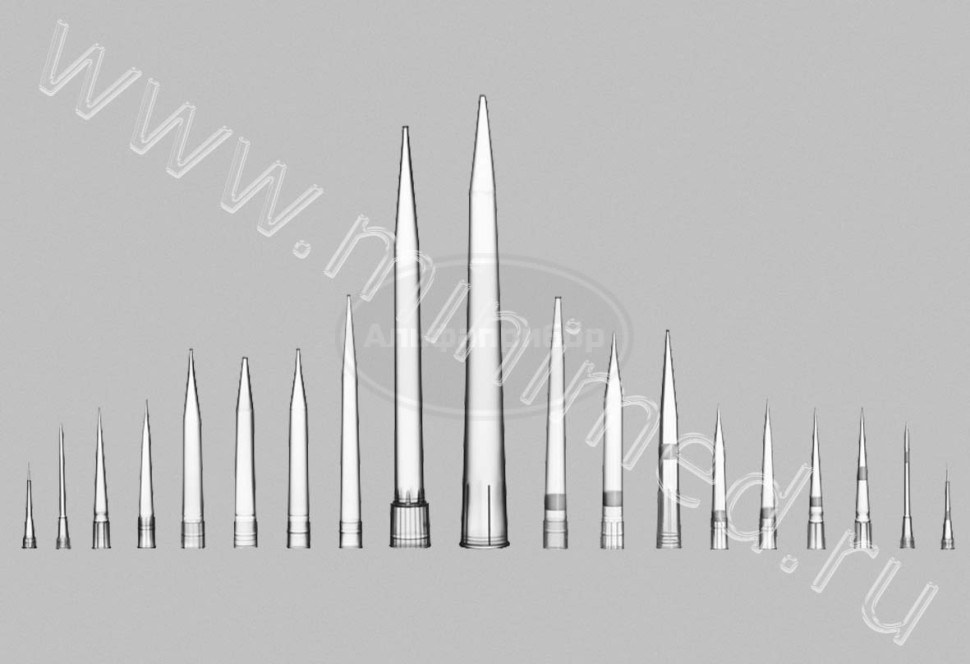 Наконечники для пипеточных дозаторов Sartorius нестерильные, без фильтра, 50-1200мкл, Optifit стандартные, 71,5мм, упаковка 480шт, FlexiBulk (LH-B791204)