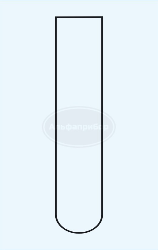 Пробирка биологическая круглодонная 10*160мм / ст. 1.0, Technosklo