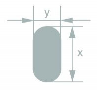 Пруток стеклянный плоский 12,0+-0,5*5,4+-0,5 Simax
