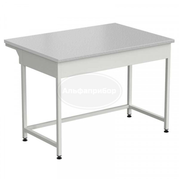 Стол лабораторный упрощенный 1200х850х850 мм, раб. поверхность - белый ламинат