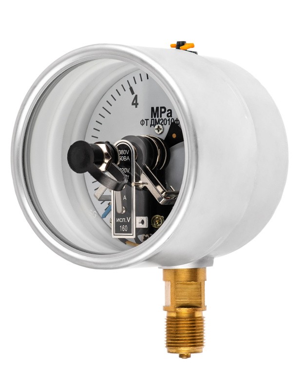 Вакуумметры, мановакуумметры, манометры электроконтактные пылевлагозащищенные ДВ2010ф, ДА2010ф, ДМ2010ф IP54(IP65)