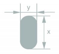 Пруток стеклянный плоский 13,0+-0,5*5,8+-0,5 Simax