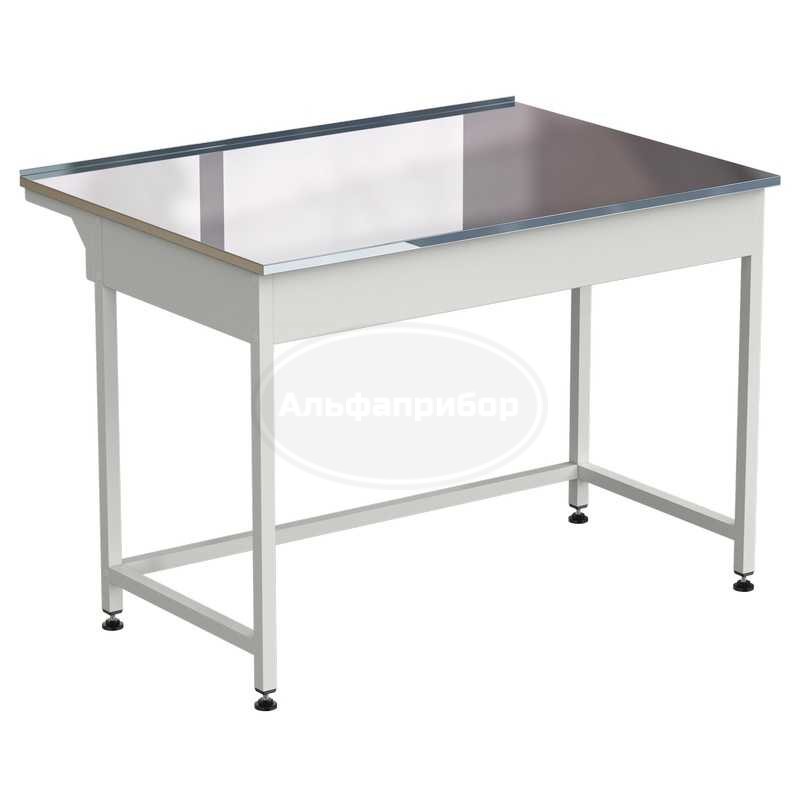 Стол лабораторный упрощенный 1200х850х850 мм, раб. поверхность - нержавеющая сталь