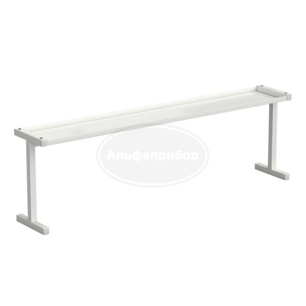 Полка для стола нижняя 1475x250x450 мм, белый металл