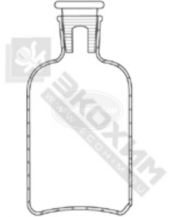 Банка узкогорлая с притертой пробкой 2500 мл (светлая) ЭКРОС