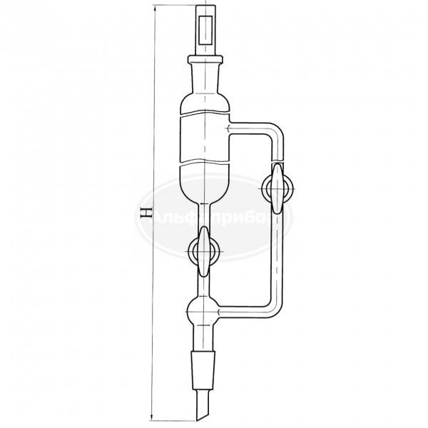 Воронка с противодавлением 1000-29/32 H=460, эскиз 2-1019
