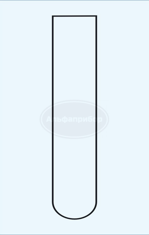 Пробирка биологическая круглодонная 10*80мм / ст. 1.0, Technosklo