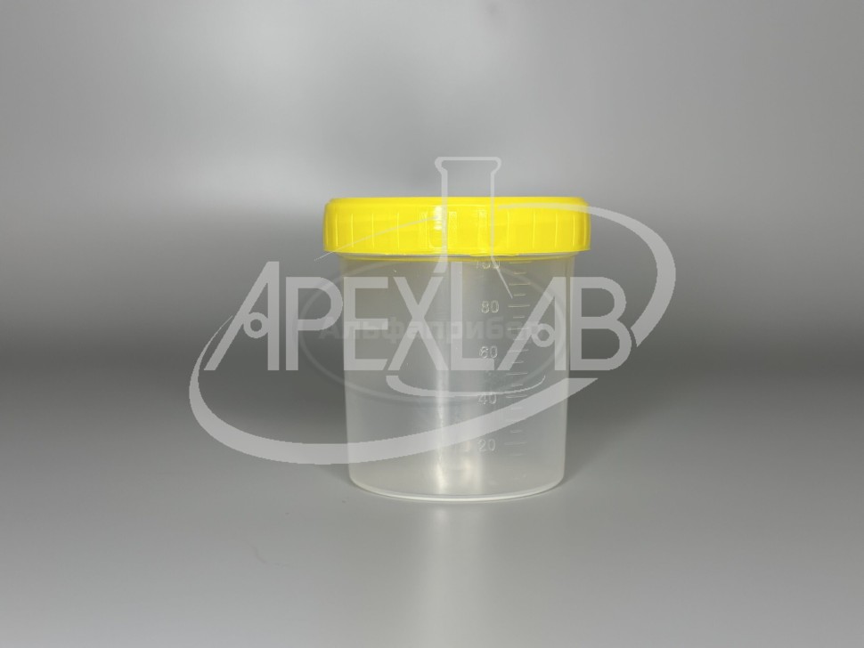 Контейнер для биоматериала 100 мл, градуированный, ПП, нестерильный (380 шт.)