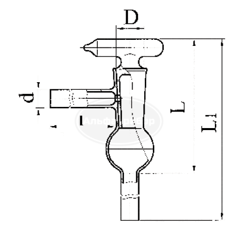 Кран вакуумный 1-ходовой Д18,8 N2