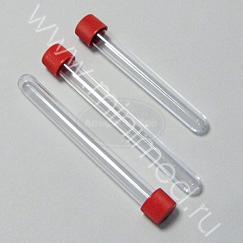 Пробирка лабораторная 15мл, цилиндрическая,16×120 мм, с винтовой крышкой, п/с, стерильная, упаковка 150шт, Aptaca