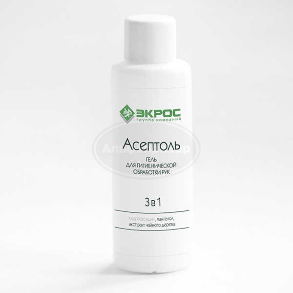 Гель для обработки рук «Асептоль» (на основе хлоргексидина)