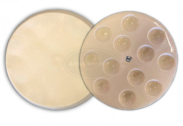 Выпарительная пластина фарфоровая на 12 ячеек