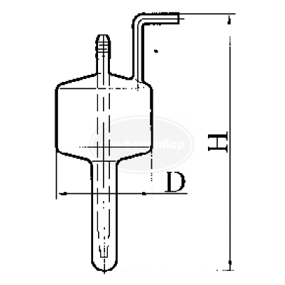 Пробоотборник жидкого кислорода ГОСТ 6331 чертеж 7 ГФ 5.887.437