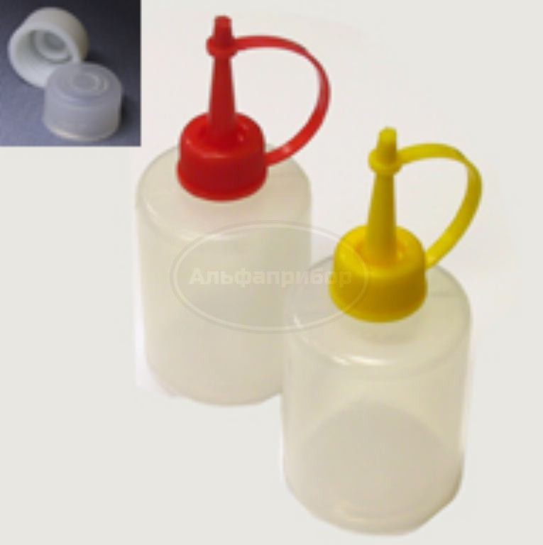 Банка-капельница 40 мл с крышкой-капельницей и транспортировочной крышкой