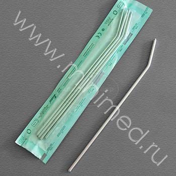 Петля ректальная изогнутая алюминиевый сплав, уп,5шт, BR-003, Bacter