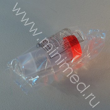 Контейнер для биологического материала с крышкой вместимостью 30мл (конус) в индивидуальная упаковка стерильный, инд.уп/ упаковка 400шт,Литопласт