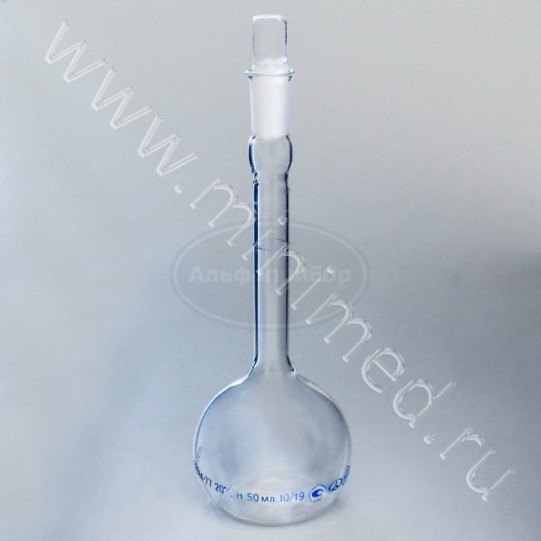 Пикнометр ПЖ2-50-КШ 10/19, ГОСТ 22524-77, МиниМедПром, упаковка 15шт