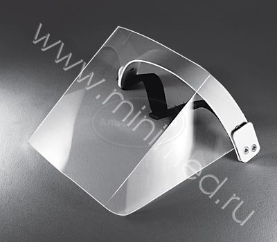 Щиток защитный для лица пластиковый толщ.0,5 мм