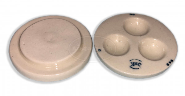 Выпарительная пластина фарфоровая на 3 ячейки