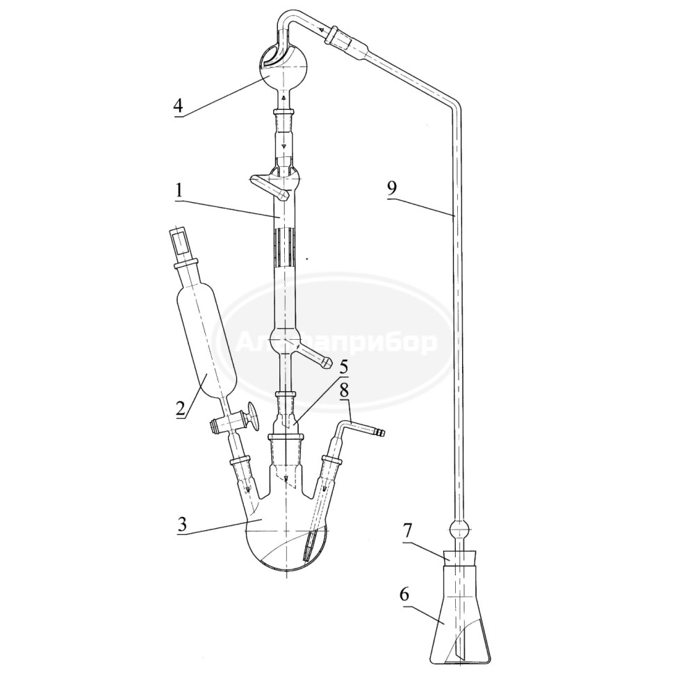 Аппарат для дистилляции, эскиз 1-147