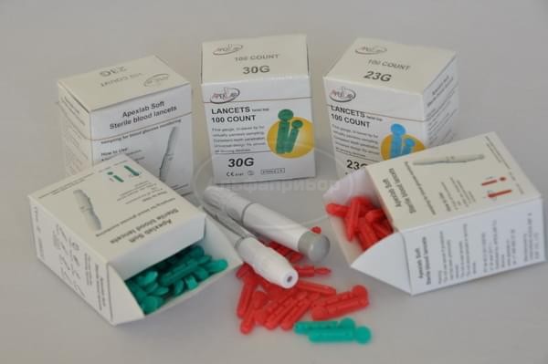 Скарификатор Soft 28G красный для ручки-держателя (100 шт.)