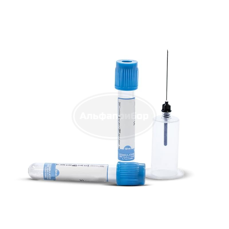 Пробирка вакуумная с антикоагулянтом цитрат натрия 3,8% 4,5 мл