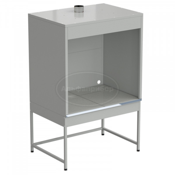 Шкаф для нагревательных печей 1210x870x1895 мм, серый металл, раб. поверхность - керамогранит