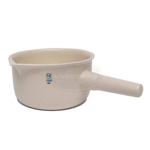Кастрюля с ручкой фарфоровая №4 1000 150х85х85 мм