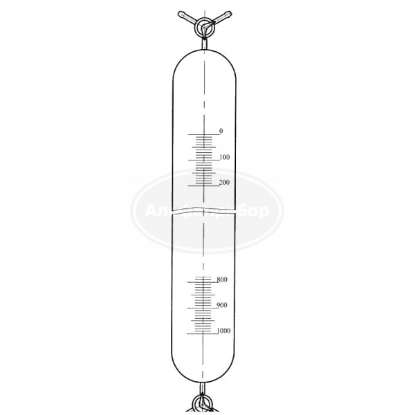 Бюретка 1000мл, эскиз 3-35