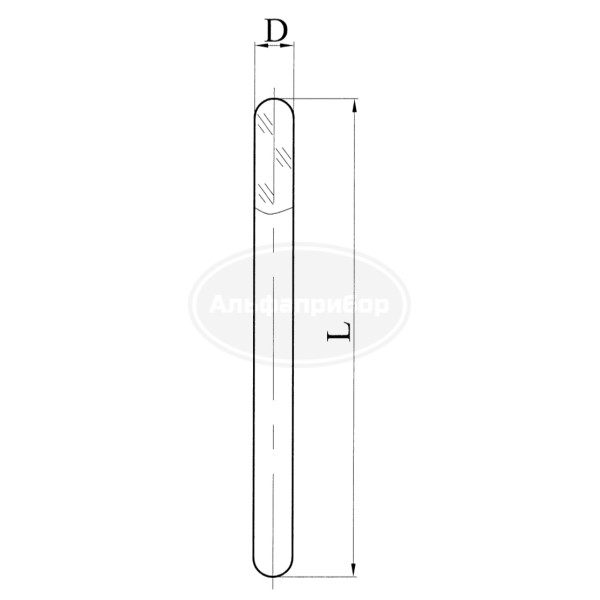 Мешалка D 6+-1 L280 (рез.) ГФ 7.352.088-12