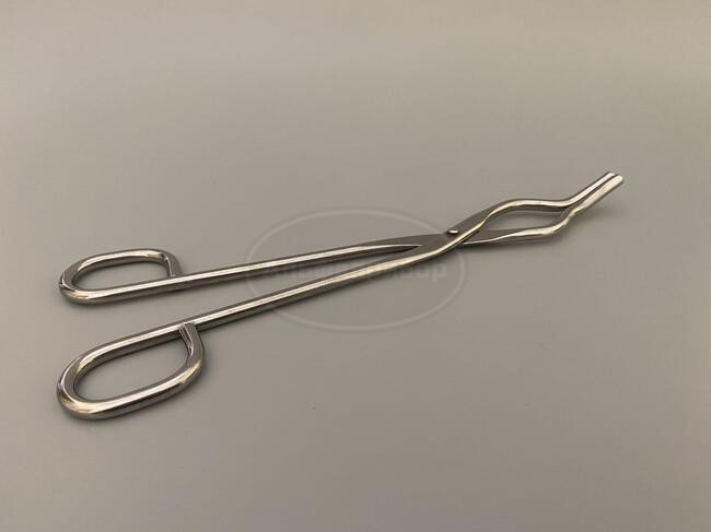 Тигельные щипцы лабораторные из нержавеющей стали, 210 мм