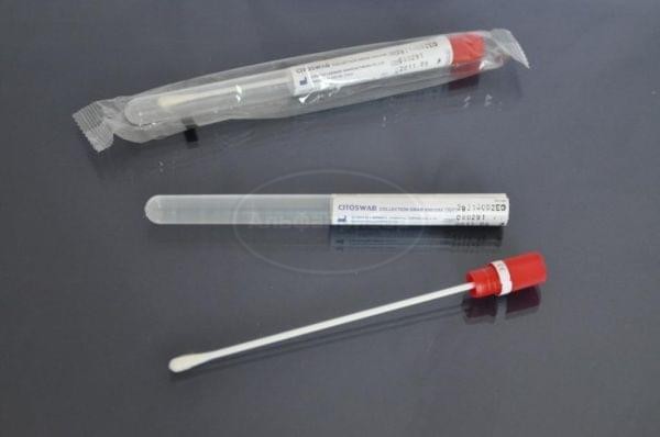 Зонд для взятия мазков пластик+вискоза в пробирке стерильный в индивидуальной упаковке (100 шт.)