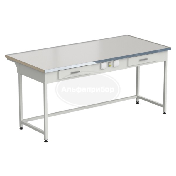 Стол приборный с 2 ящиками и электрикой 1820x850x850 мм, раб. поверхность - Labgrade-лайт