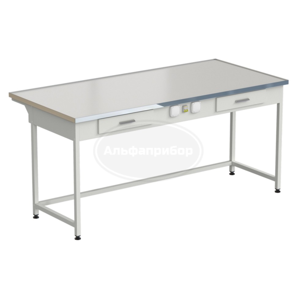 Стол приборный с 2 ящиками и электрикой 1820x850x850 мм, раб. поверхность - Labgrade-лайт