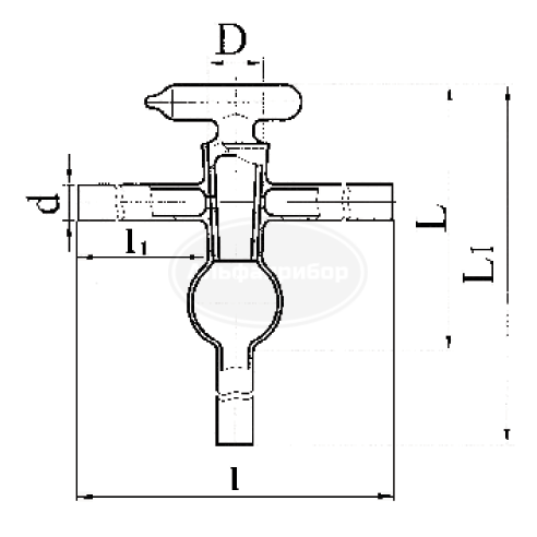 Кран вакуумный 2-х ходовой ГФ 6.451.282-02