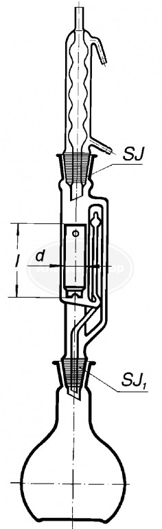 Экстрактор Сокслета с холодильником Аллина 500мл, Simax