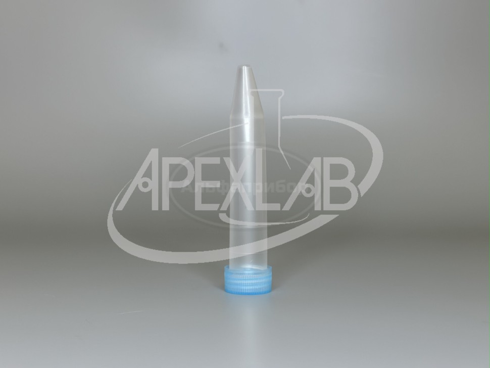 Пробирка коническая (центрифужная) 10 мл ПП с винтовой крышкой, уплотнительным кольцом, градуированная, стерильная (50 шт.)
