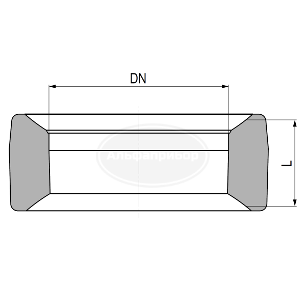 Вставка дистанционная KZB/KZB DN=80мм L=50мм W=0,5кг