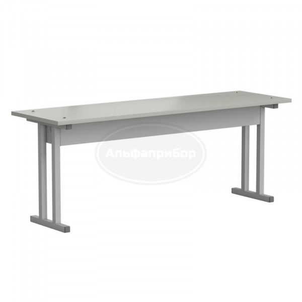 Полка нижняя для стола островного 1200х360х460 мм, серый ламинат