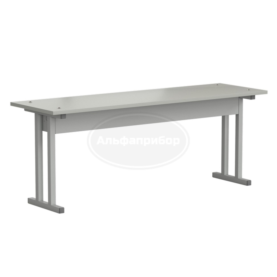 Полка нижняя для стола островного 1200х360х460 мм, серый ламинат