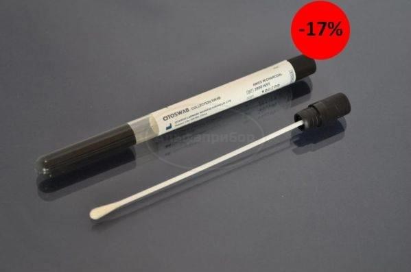 Тампон (сваб) с транспортной средой Amies и углем стерильный (100 шт.)