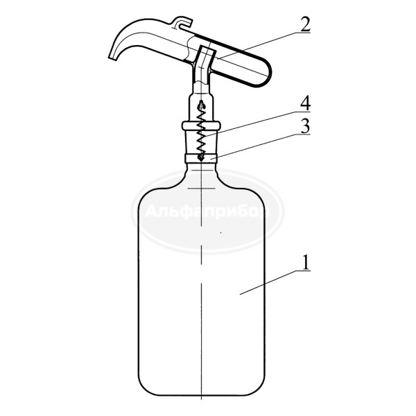 Прибор для отмеривания серной кислоты
