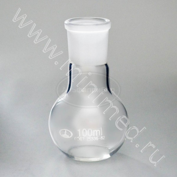 Колба П-1-100-29/32 ТУ 9464-019-29508133-2015, ТС, МиниМед, упаковка 12 / кор.192шт