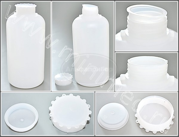 Бутылка градуированная 2000мл, с широким горлом, с крышкой, п/эт,Кartell