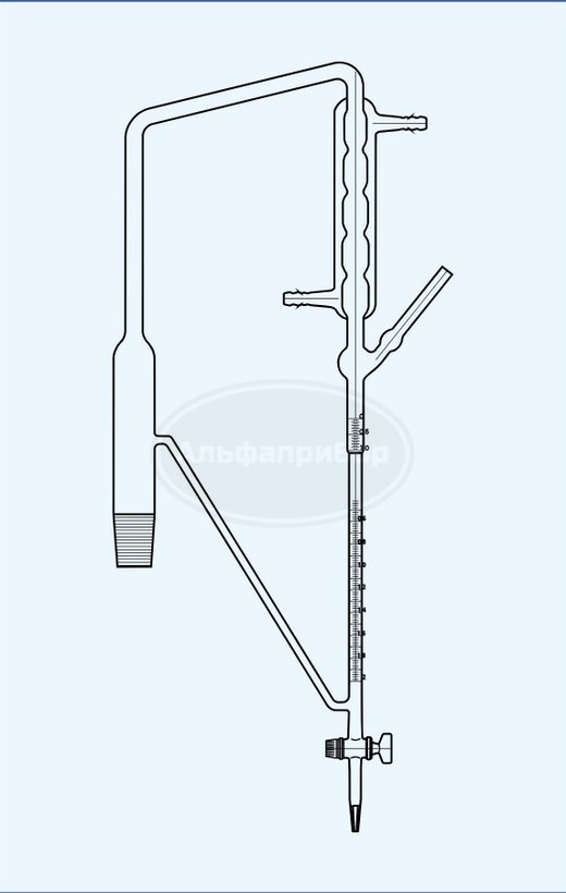 Аппарат для определения эфирных масел 1мл (0,05) + 2мл (0,02) (без аксессуаров), Technosklo