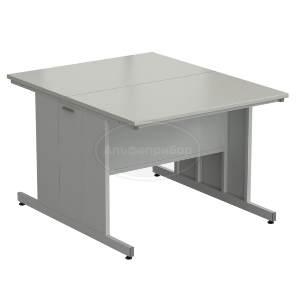 Стол островной 1200х1500х900 мм, раб. поверхность - серый ламинат